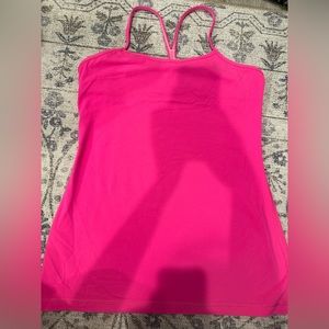 Pink lululemon Y tank size 8